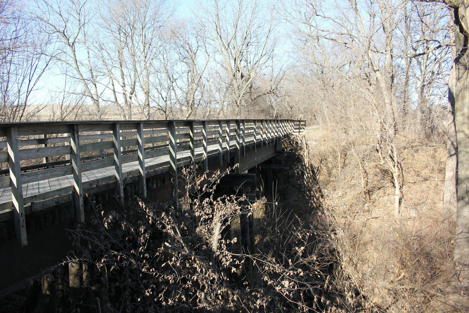 Looking north (railroad west)